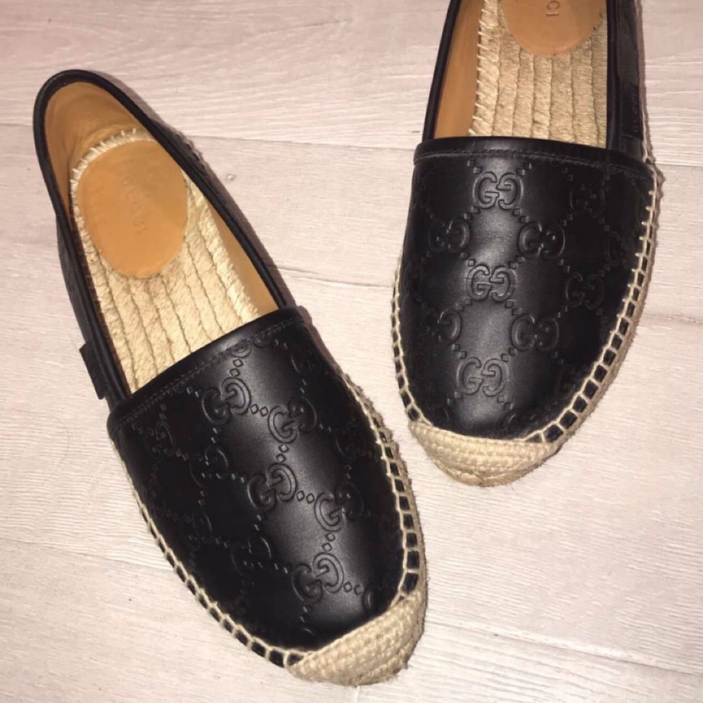 Black Gucci Espadrilles